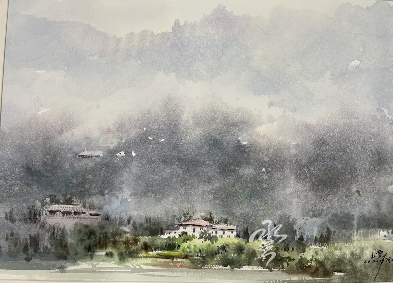 袁玉堂 《阴雨连绵》 76*56cm 2020年